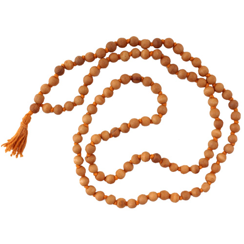 Meditationszubehör / Malas / Sandelholz, rund, 8 mm